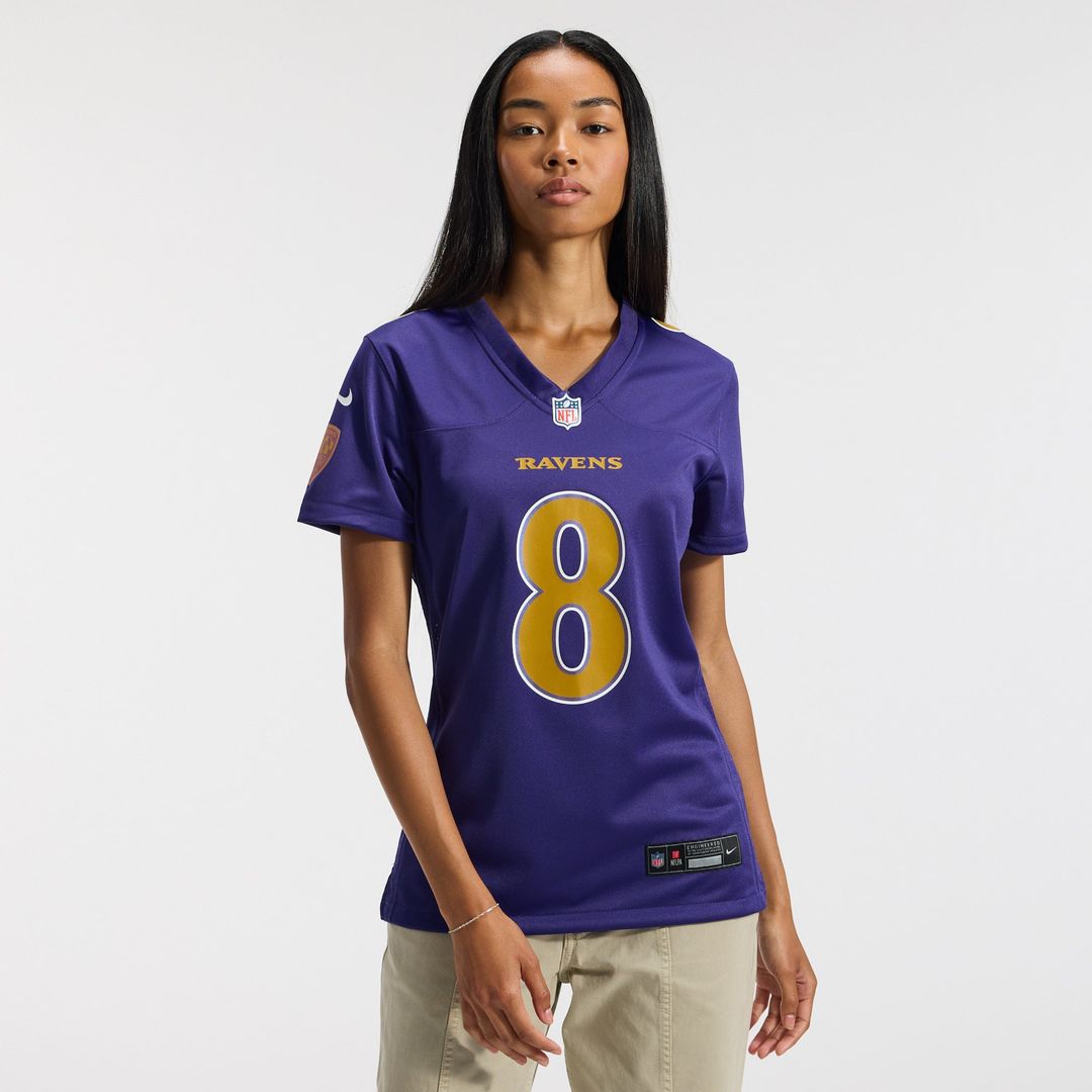 Lamar Jackson Baltimore Ravens Women's Alternate Game Jersey - Black