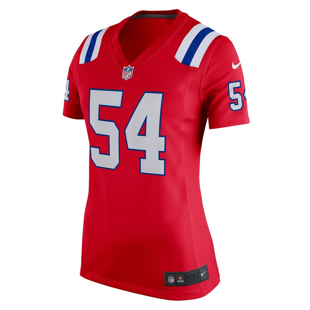 Tedy Bruschi New England Patriots Women's Retired Game Jersey - Red