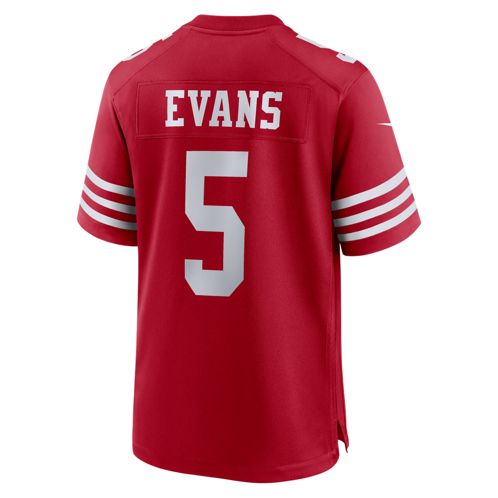 Mike Evans San Francisco 49ers 80th Anniversary Game Jersey - Scarlet
