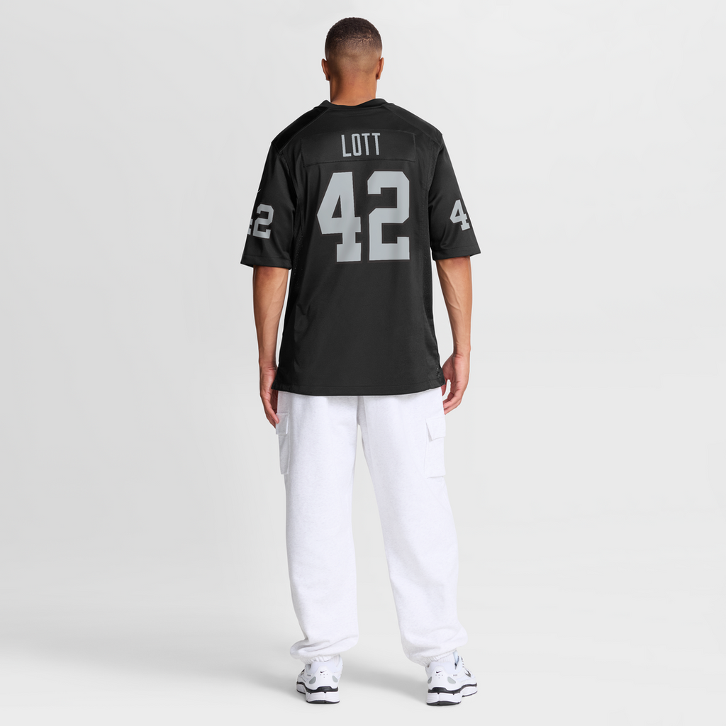 Ronnie Lott Las Vegas Raiders Game Retired Player Jersey - Black