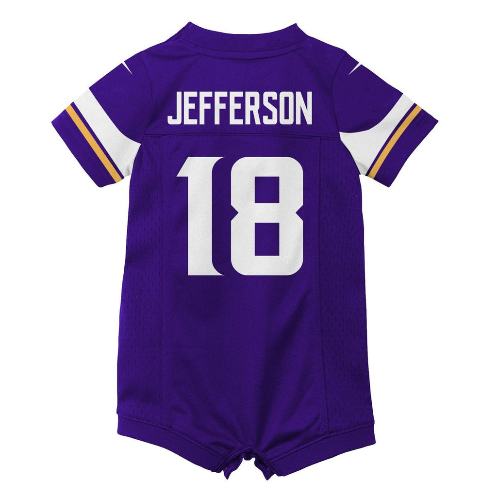 Justin Jefferson Minnesota Vikings Newborn Romper Game Jersey - Purple