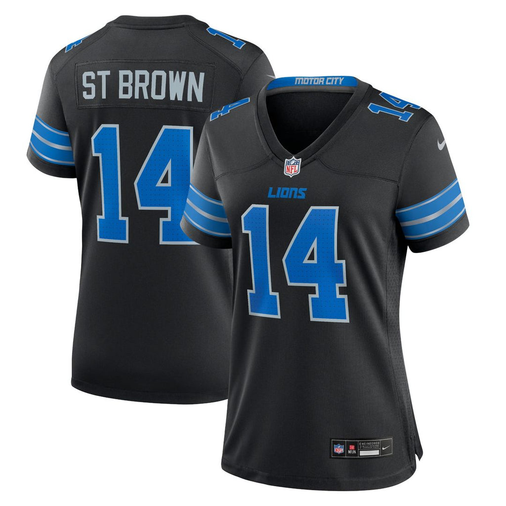 Amon - Ra St. Brown Detroit Lions Women's 2nd Alternate Game Jersey - Black