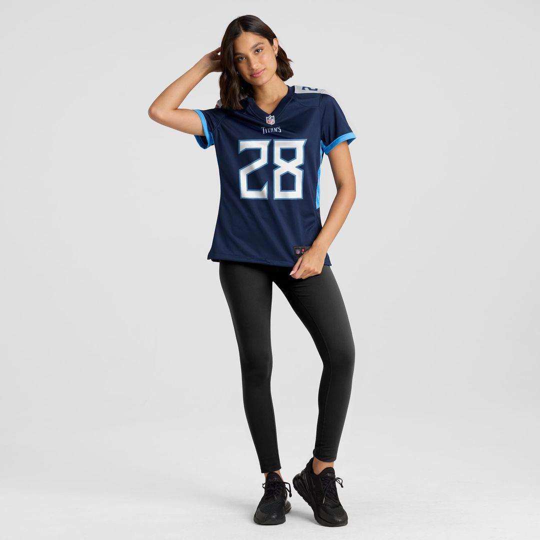 Chris Johnson Tennessee Titans Women's Retired Player Game Jersey - Navy