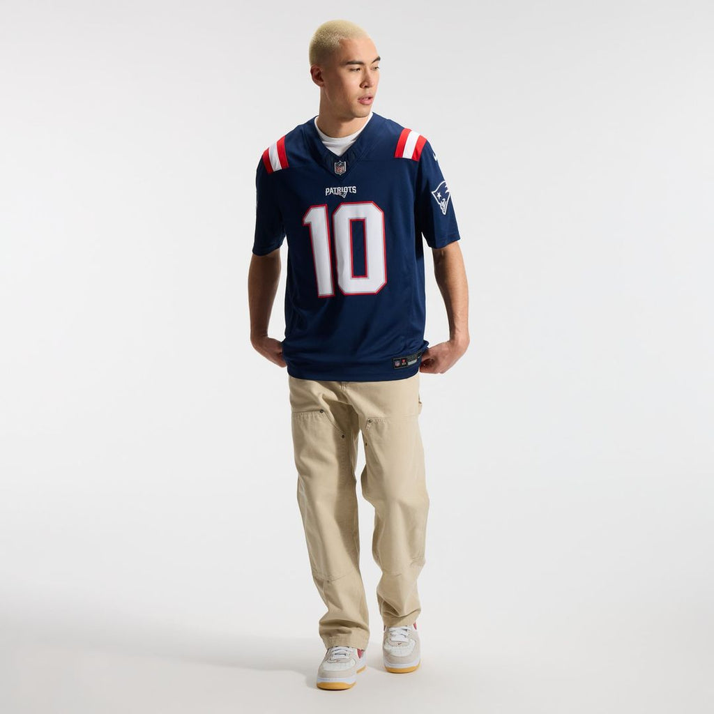 Drake Maye New England Patriots Team Vapor F.U.S.E. Stitched Limited Jersey - Navy