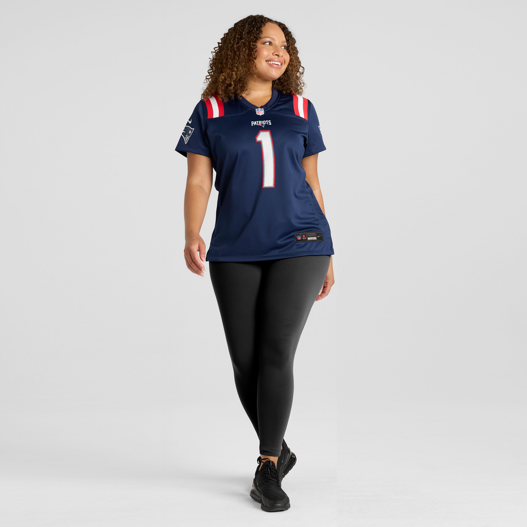 A.J. Brown New England Patriots Women's Game Jersey - Navy