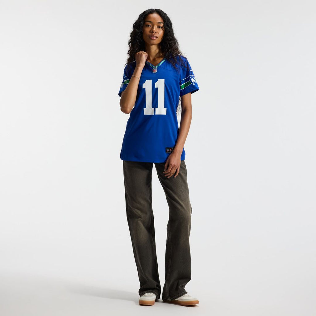 Jaxon Smith - Njigba Seattle Seahawks Women's Throwback Player Game Jersey - Royal