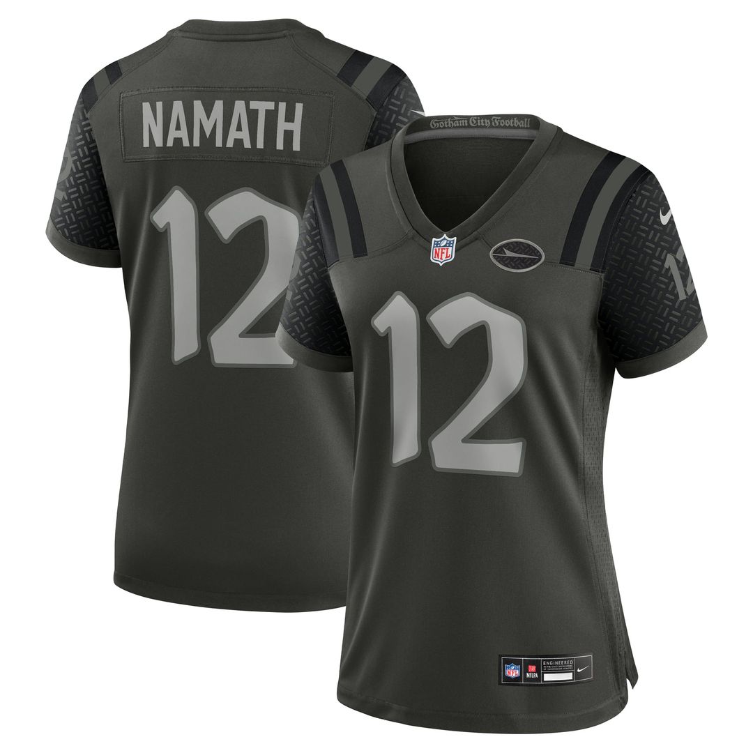 Joe Namath New York Jets Women's Rivalries Collection Retired Player Game Jersey - Green