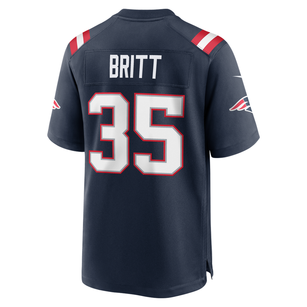 K.J. Britt New England Patriots Team Game Jersey - Navy