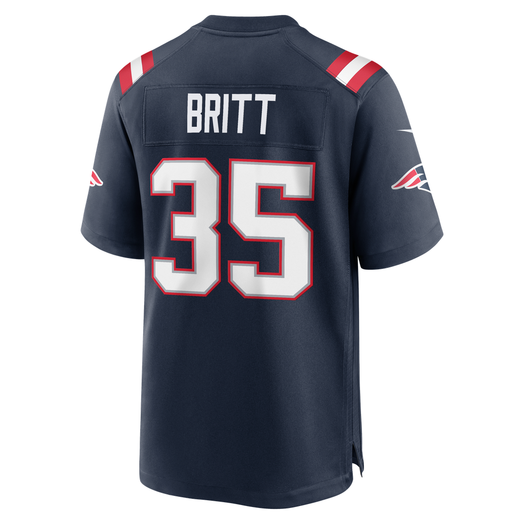 K.J. Britt New England Patriots Team Game Jersey - Navy