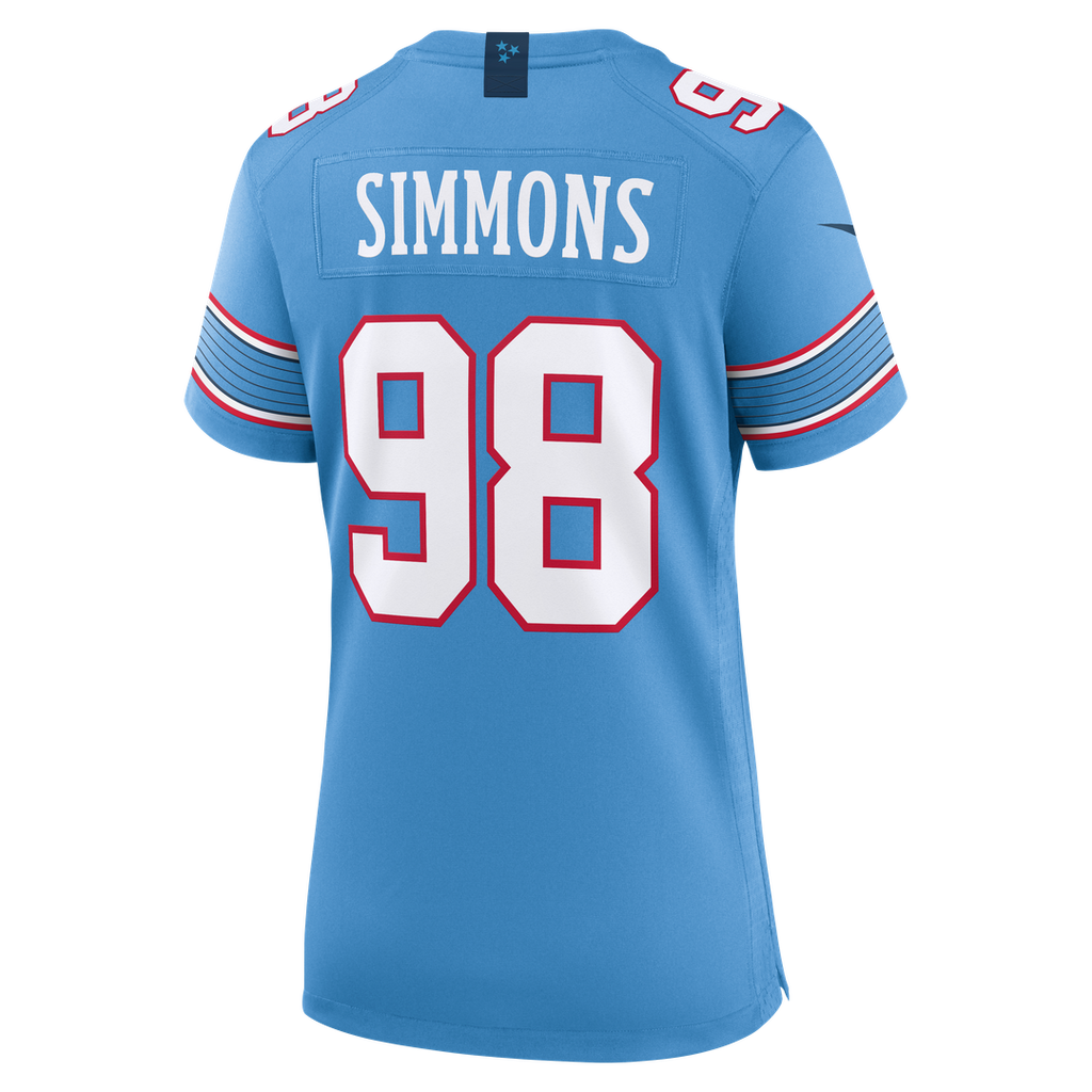 Jeffery Simmons Tennessee Titans Women's Game Jersey - Light Blue