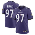 Ethan Burke Baltimore Ravens Team Game Jersey - Purple