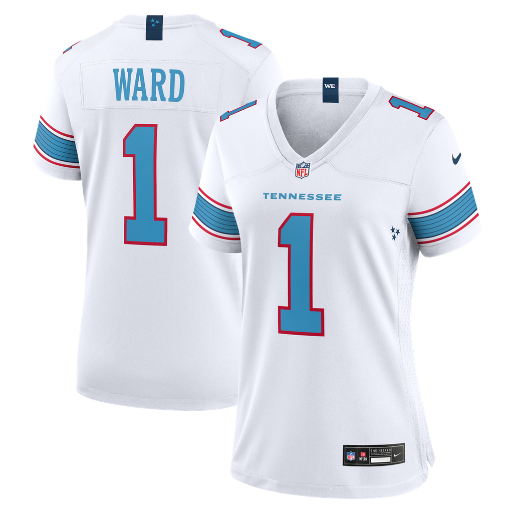 Cameron Ward Tennessee Titans Women's Game Jersey - White
