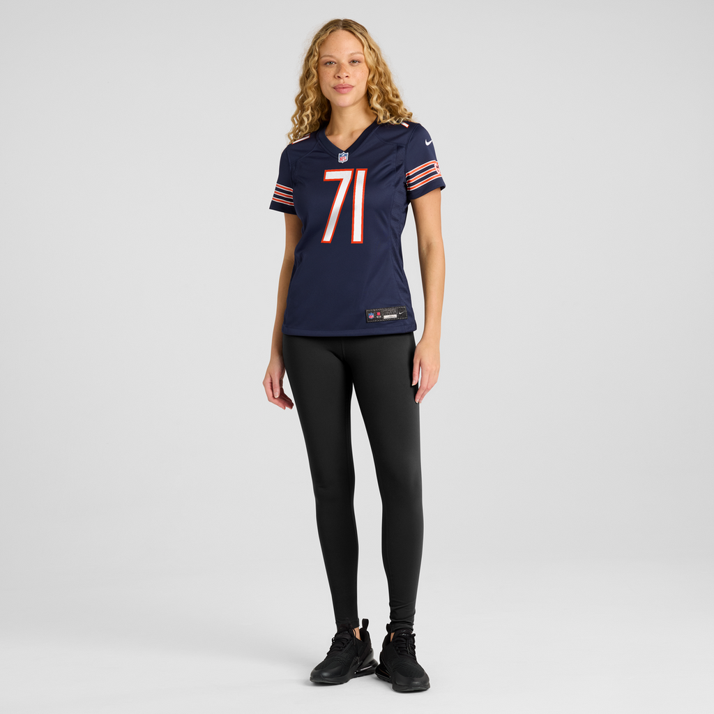 Jedrick Wills Jr. Chicago Bears Women's Team Game Jersey - Navy