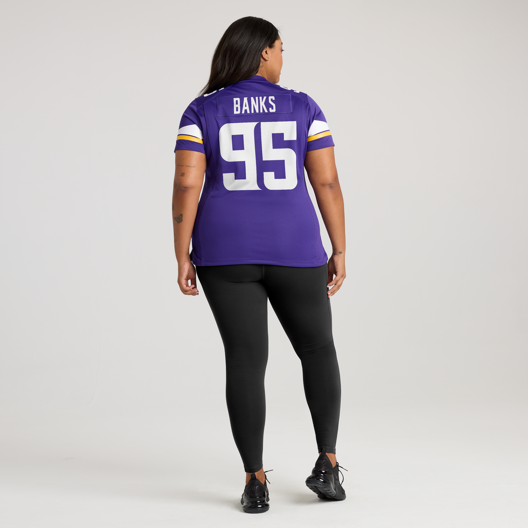 Caleb Banks Minnesota Vikings Women's Team Game Jersey - Purple