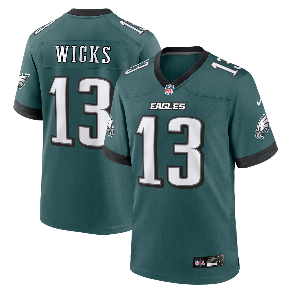 Dontayvion Wicks Philadelphia Eagles Team Game Jersey - Midnight Green