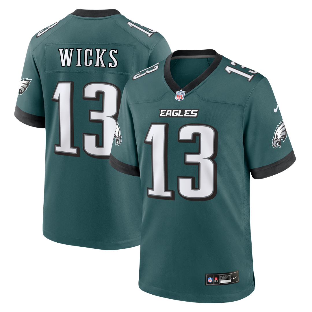 Dontayvion Wicks Philadelphia Eagles Team Game Jersey - Midnight Green