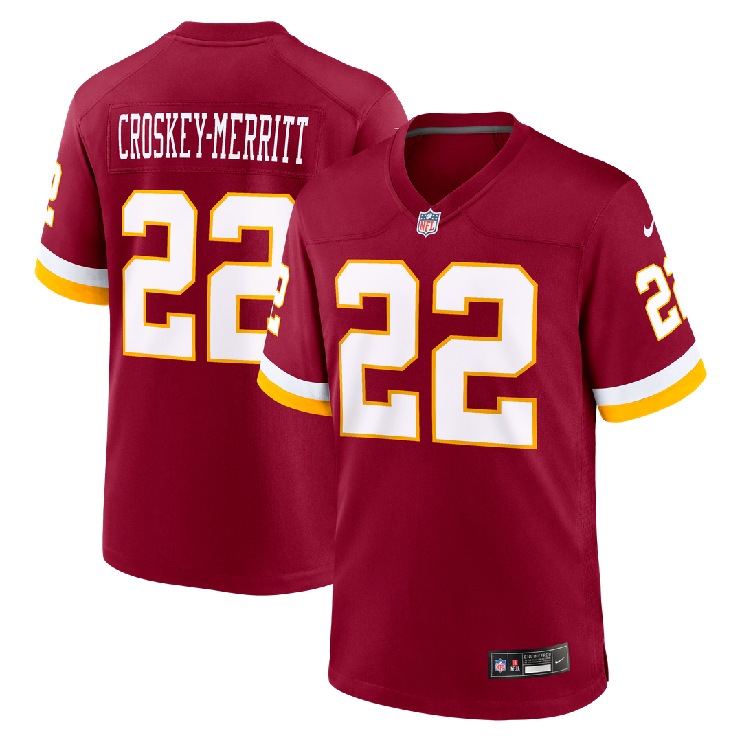 Jacory Croskey - Merritt Washington Commanders Game Super Bowl Era Jersey - White