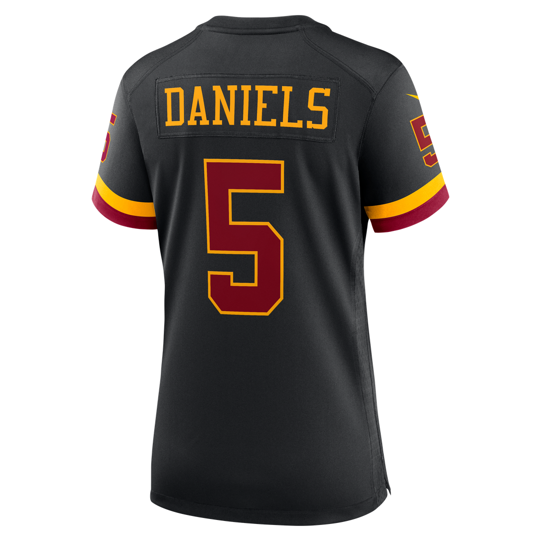 Jayden Daniels Washington Commanders Women's Hail Raiser Alternate Game Jersey - Black
