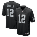 Ken Stabler Las Vegas Raiders Game Retired Player Jersey - Black