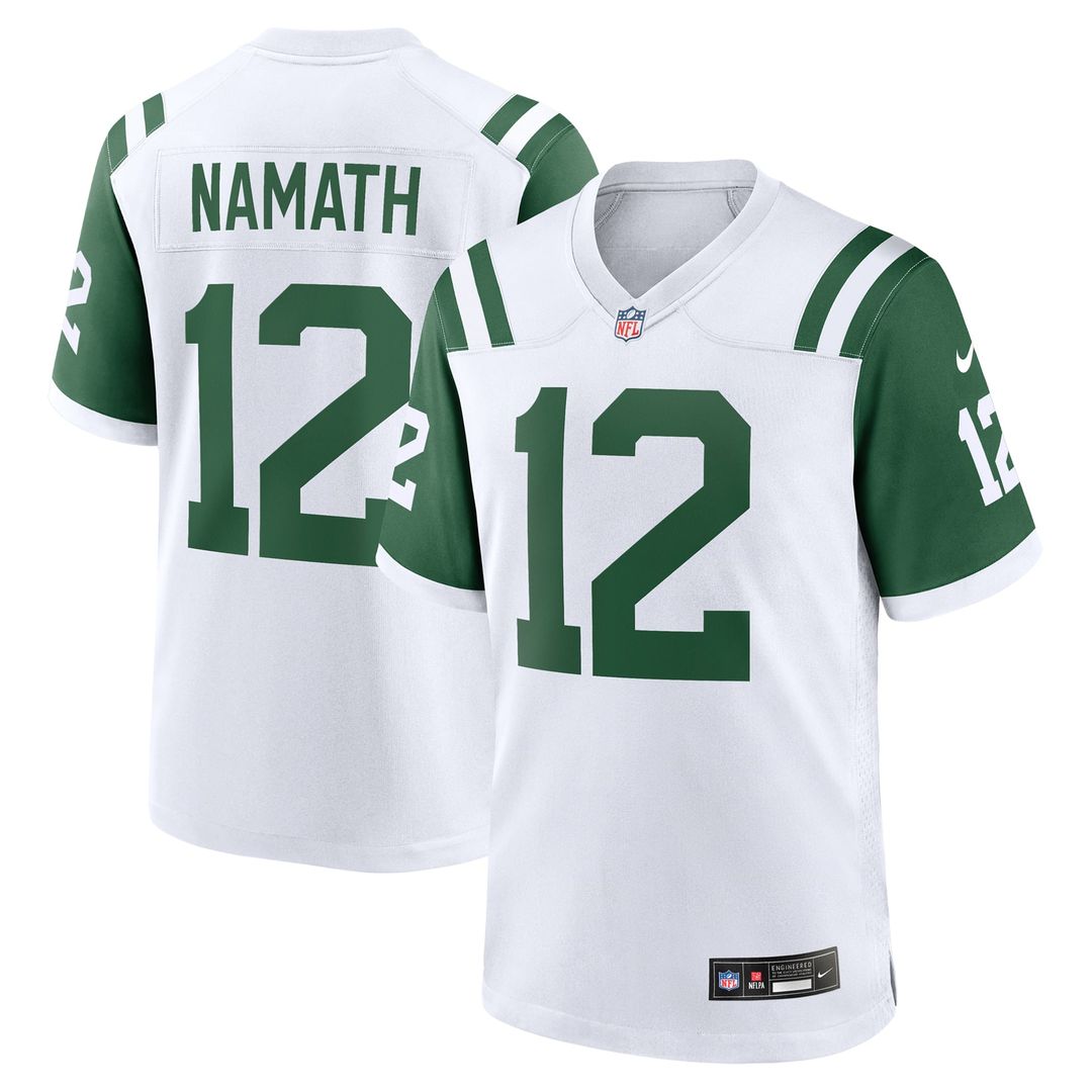 Joe Namath New York Jets Alternate Retired Player Game Jersey - Legacy Black