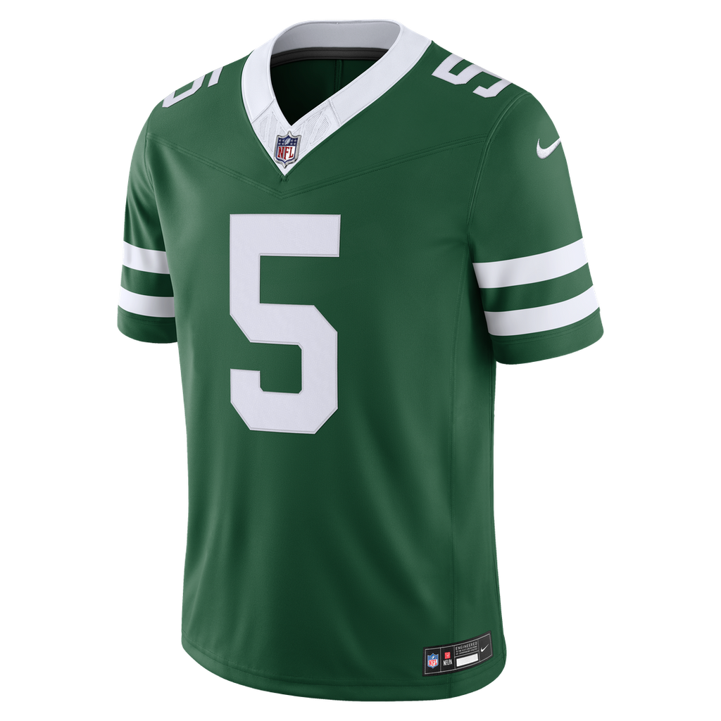 Garrett Wilson New York Jets Team Vapor F.U.S.E. Stitched Limited Jersey - Legacy Green