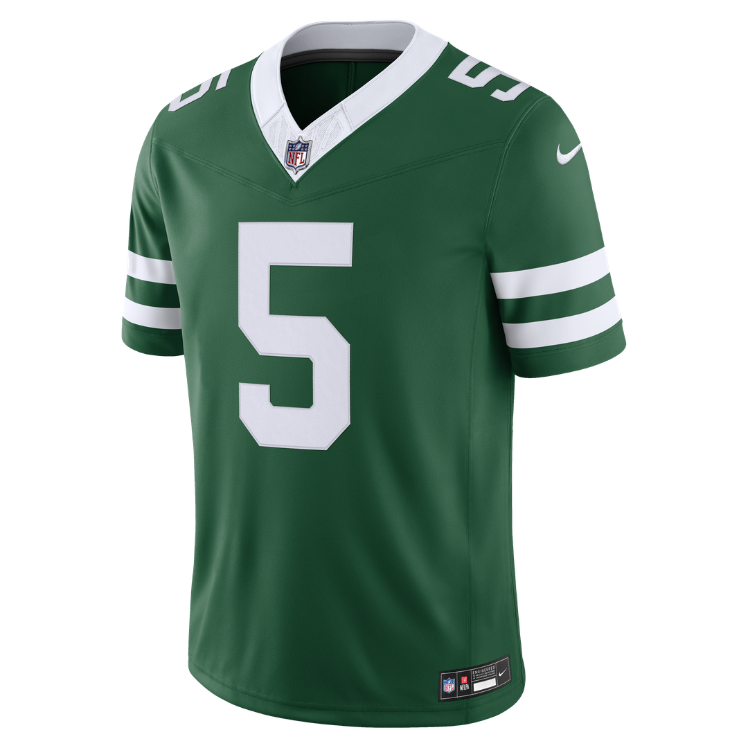 Garrett Wilson New York Jets Team Vapor F.U.S.E. Stitched Limited Jersey - Legacy Green