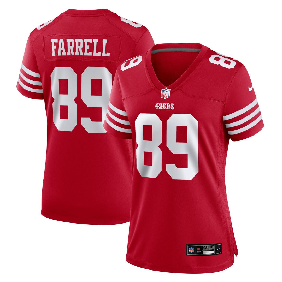 Luke Farrell San Francisco 49ers Women's Team Game Jersey - Scarlet