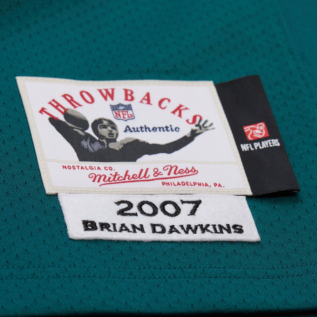Brian Dawkins Philadelphia Eagles 1996 Authentic Throwback Retired Player Jersey - White