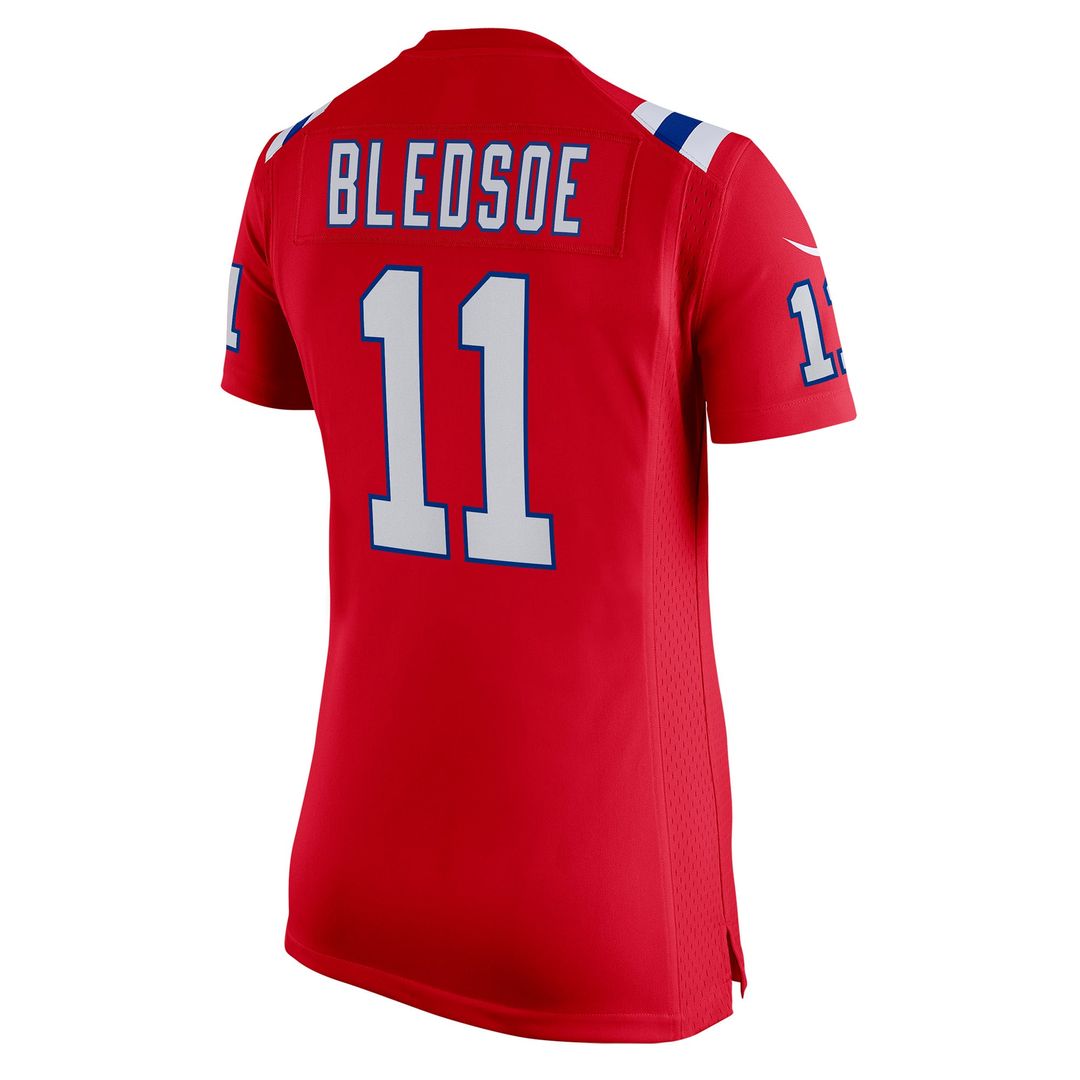 Drew Bledsoe New England Patriots Women's Game Retired Player Jersey - Navy
