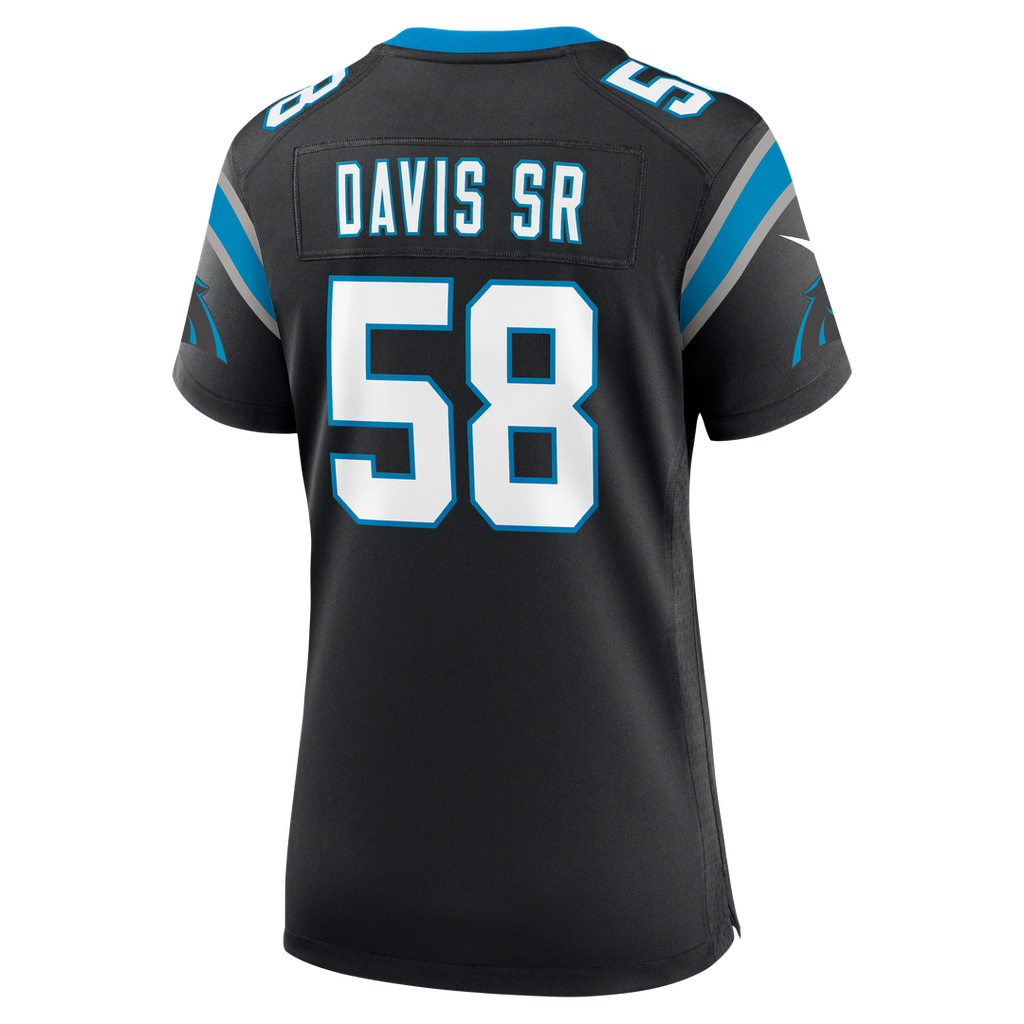 Thomas Davis Sr. Carolina Panthers Women's Team Retired Game Jersey - Black
