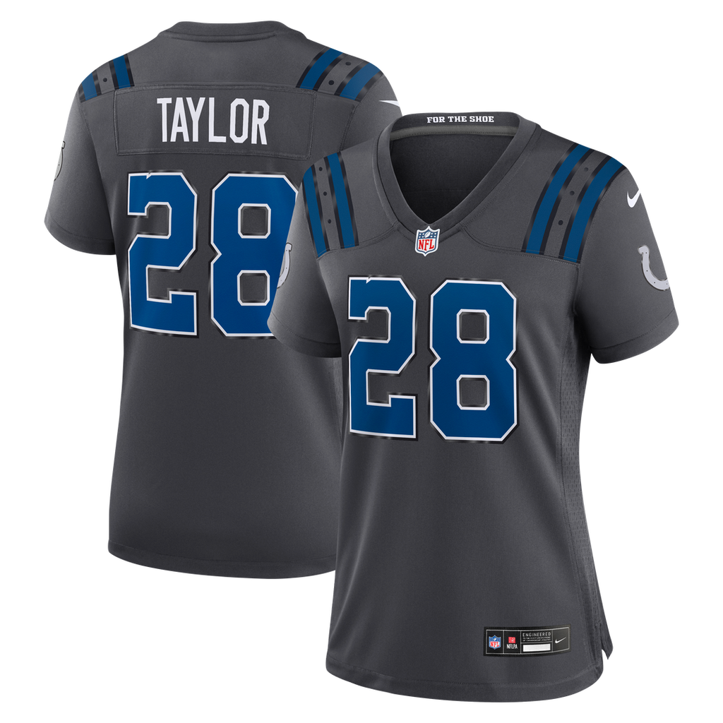 Jonathan Taylor Indianapolis Colts Women's 2026 Rivalries Collection Game Jersey - Anthracite