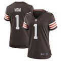 Number 1 Mom Cleveland Browns Women's Game Jersey - Brown