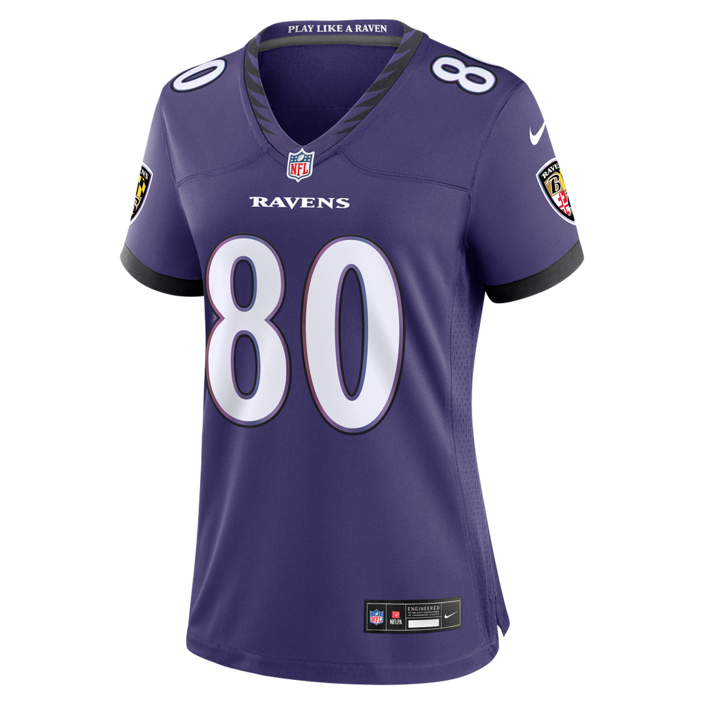 Durham Smythe Baltimore Ravens Women's Team Game Jersey - Purple