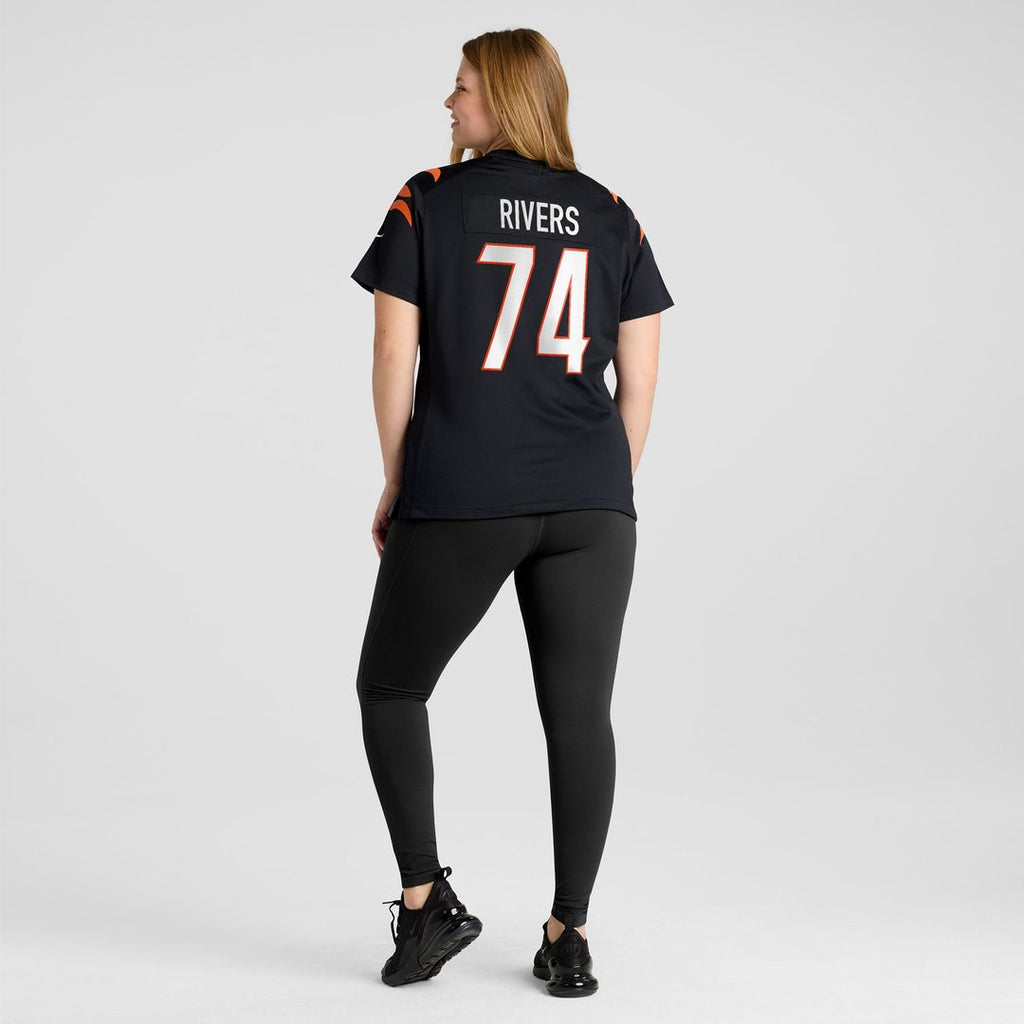 Jalen Rivers Cincinnati Bengals Women's Team Game Jersey - Black