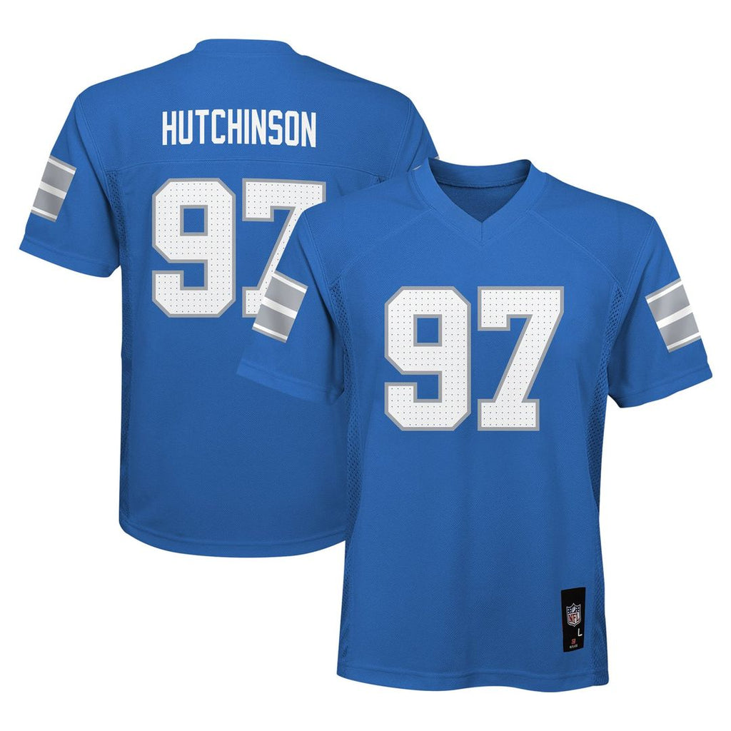 Aidan Hutchinson Detroit Lions Youth Replica Jersey - Blue