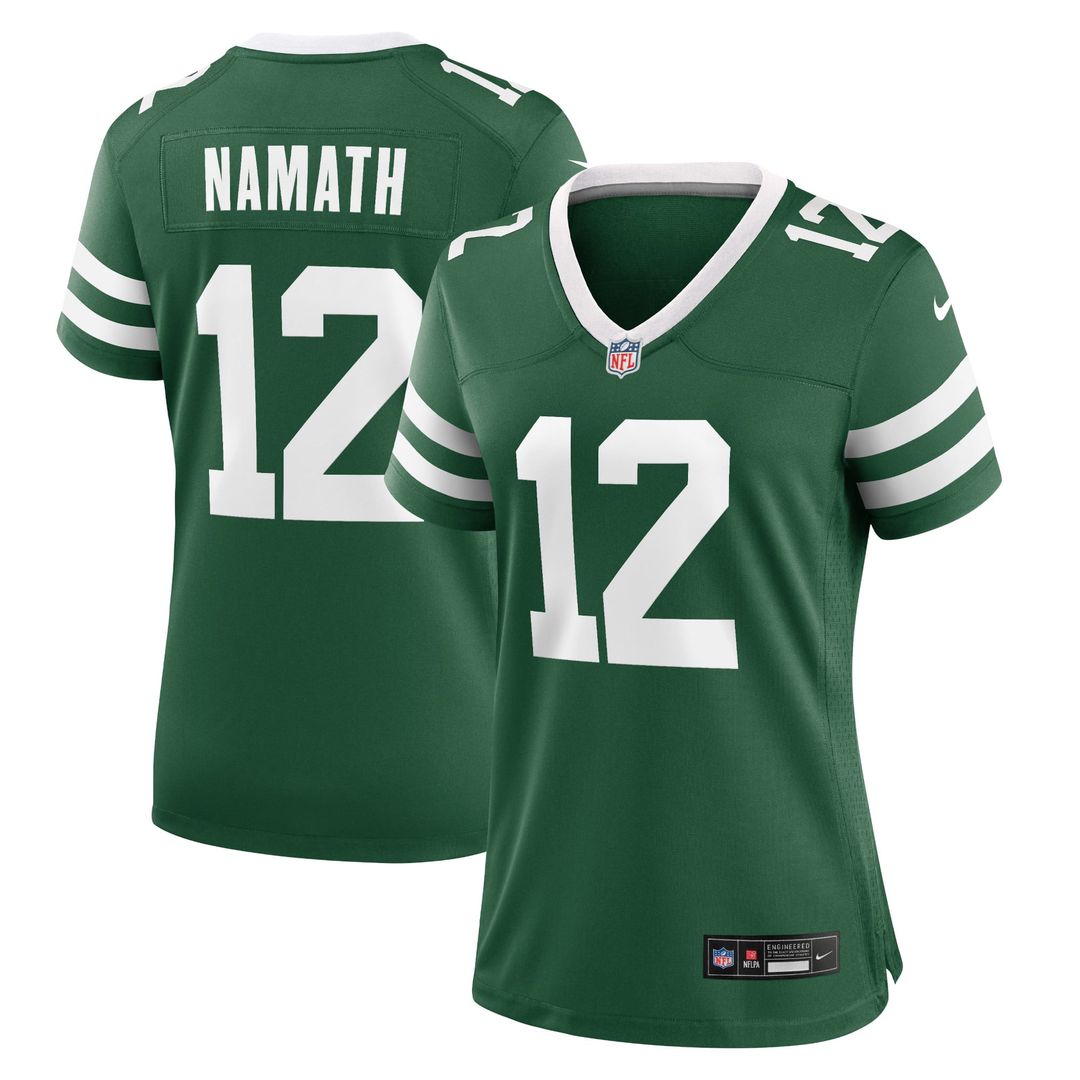 Joe Namath New York Jets Women's Classic Alternate Retired Player Game Jersey - White