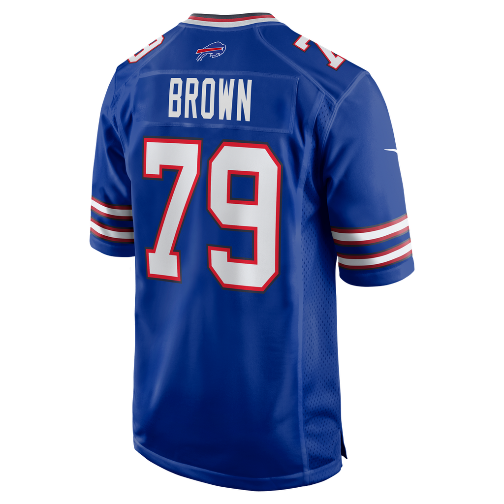 Ruben Brown Buffalo Bills Game Retired Player Jersey - Royal