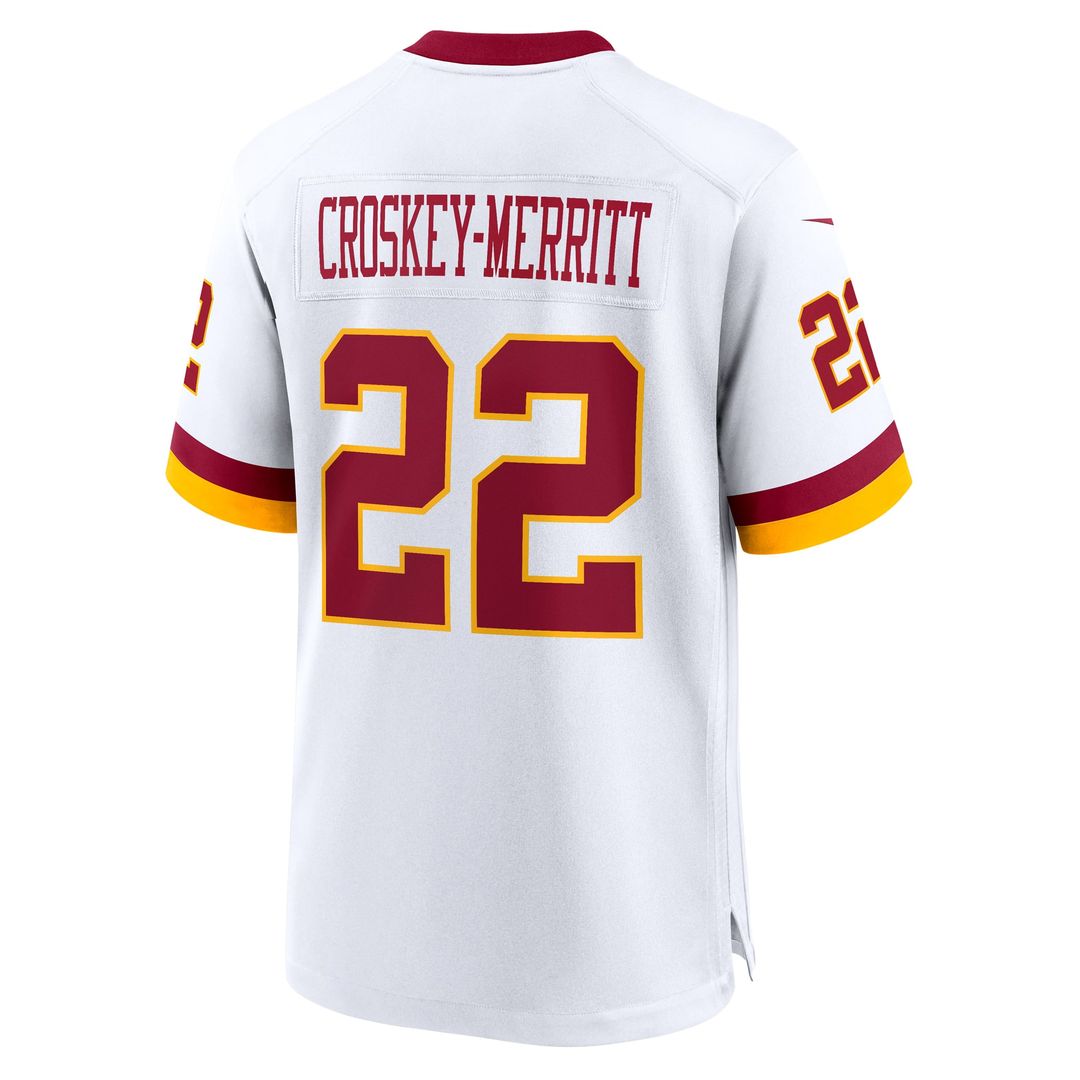 Jacory Croskey - Merritt Washington Commanders Hail Raiser Alternate Game Jersey - Black