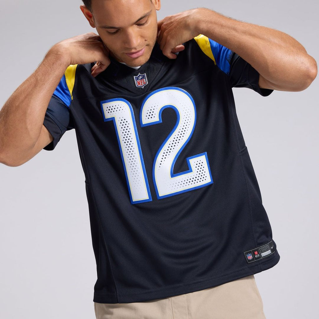 Puka Nacua Los Angeles Rams Rivalries Collection Stitched Limited Jersey - Dark Blue