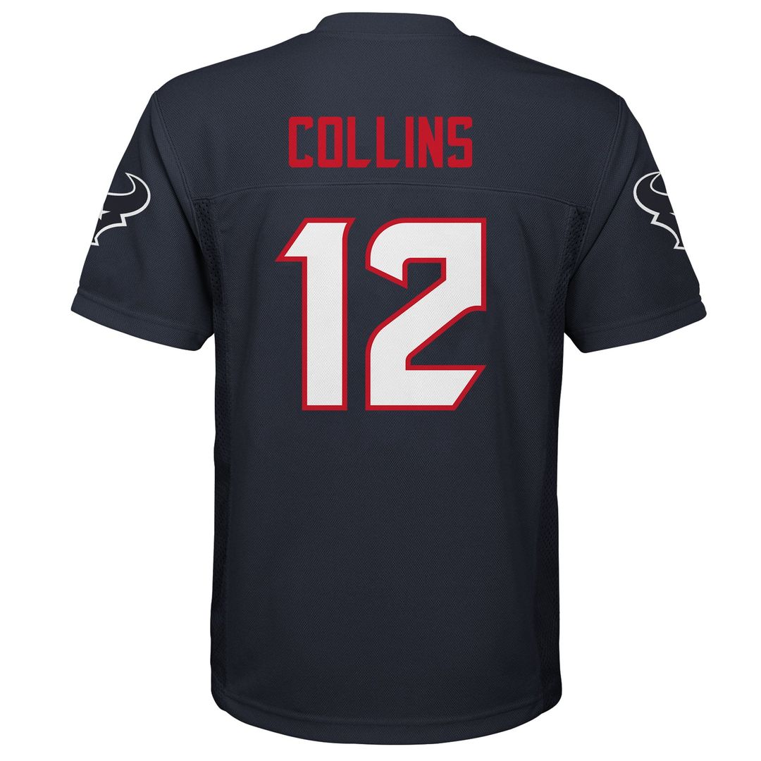 Nico Collins Houston Texans Youth Replica Jersey - Navy