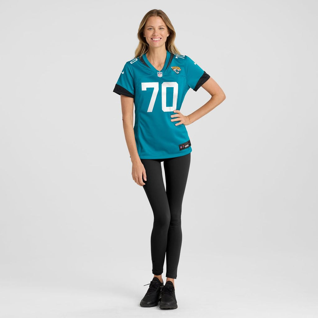 Cole Van Lanen Jacksonville Jaguars Women's Game Player Jersey - Teal