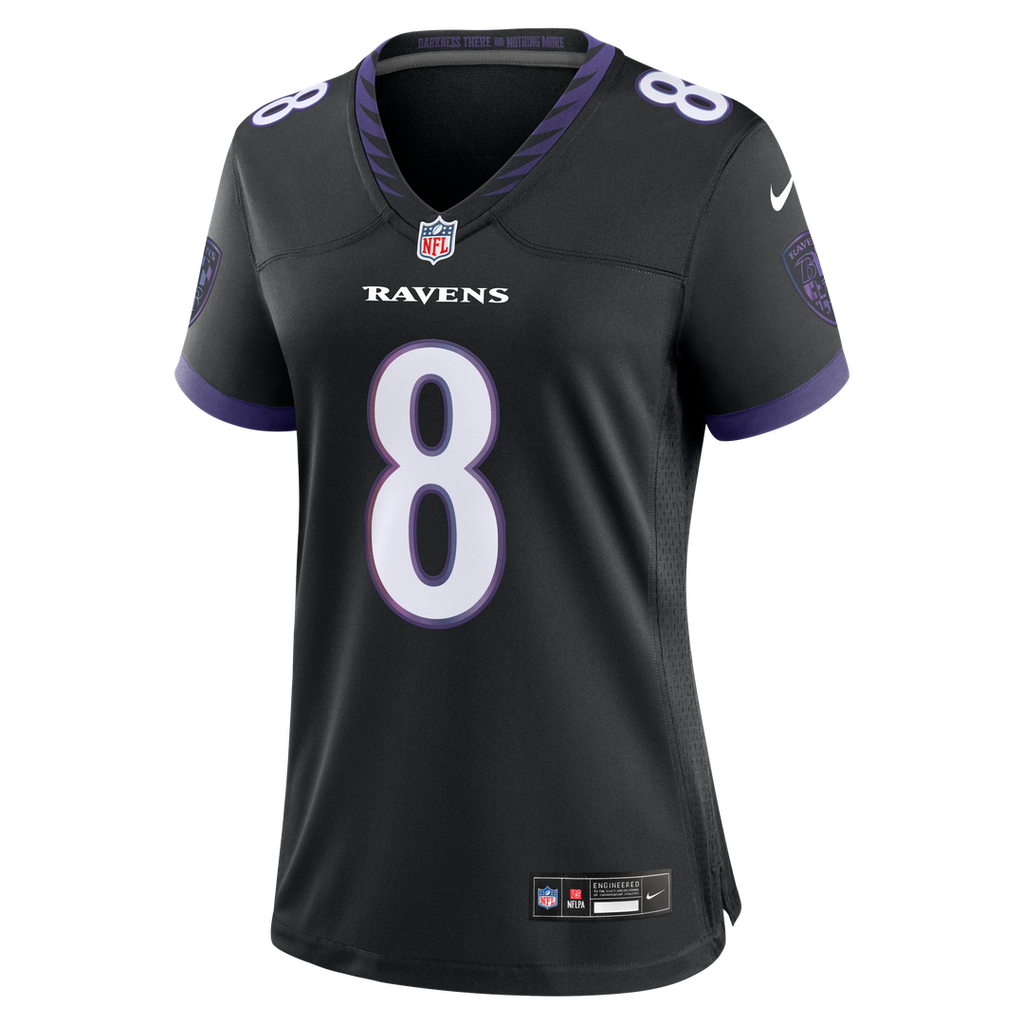 Lamar Jackson Baltimore Ravens Women's Alternate Game Jersey - Purple