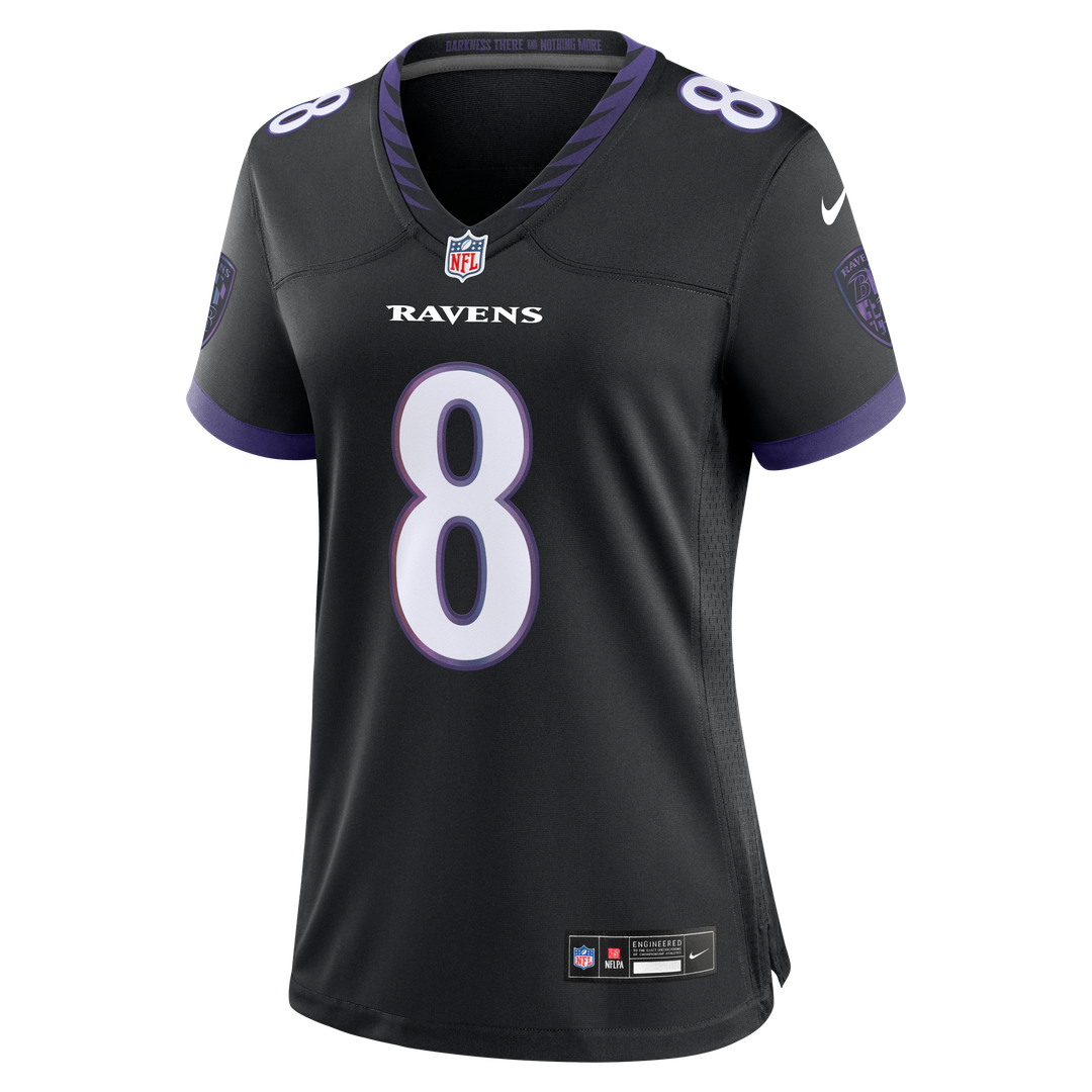 Lamar Jackson Baltimore Ravens Women's Alternate Game Jersey - Purple