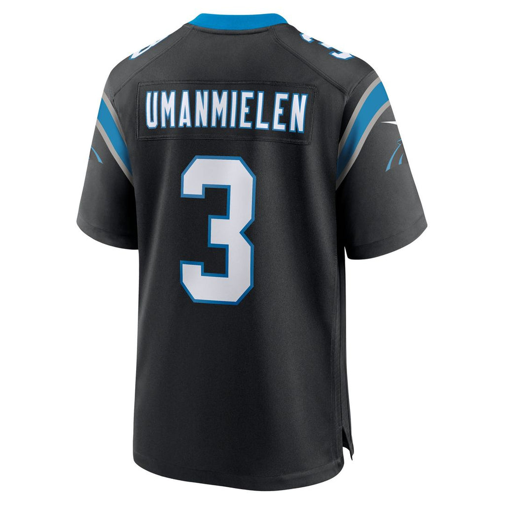 Princely Umanmielen Carolina Panthers Team Game Jersey - Black