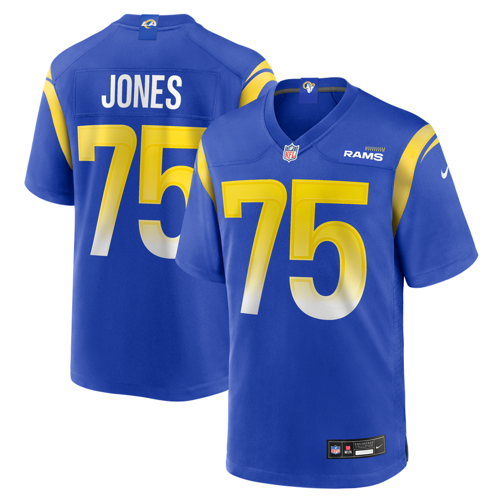 Deacon Jones Los Angeles Rams Game Retired Player Jersey - Royal