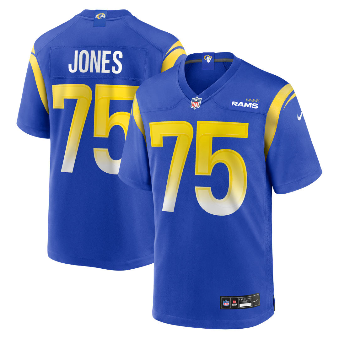 Deacon Jones Los Angeles Rams Game Retired Player Jersey - Royal