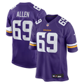 Jared Allen Minnesota Vikings Retired Player Game Jersey - Purple