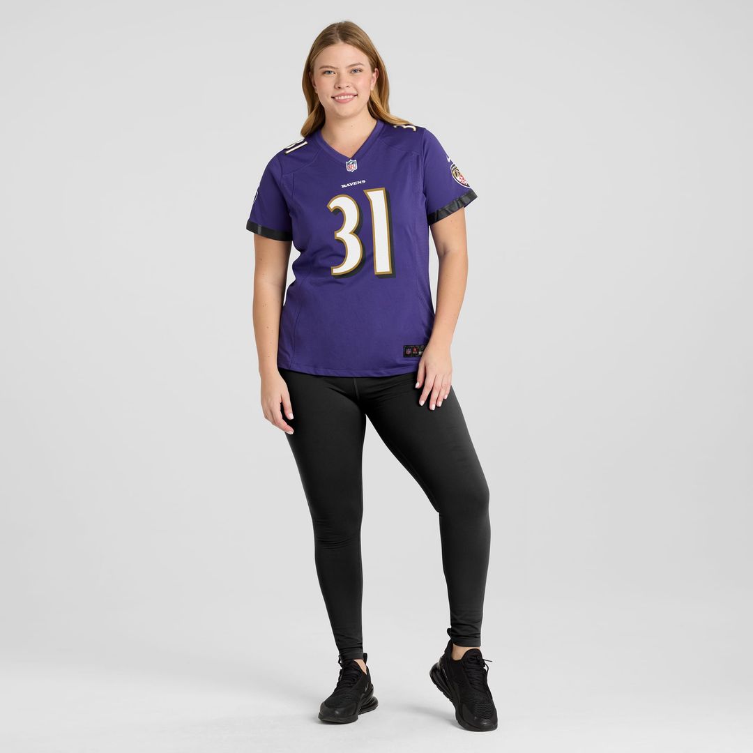 Jamal Lewis Baltimore Ravens Women's Game Retired Player Jersey - Purple