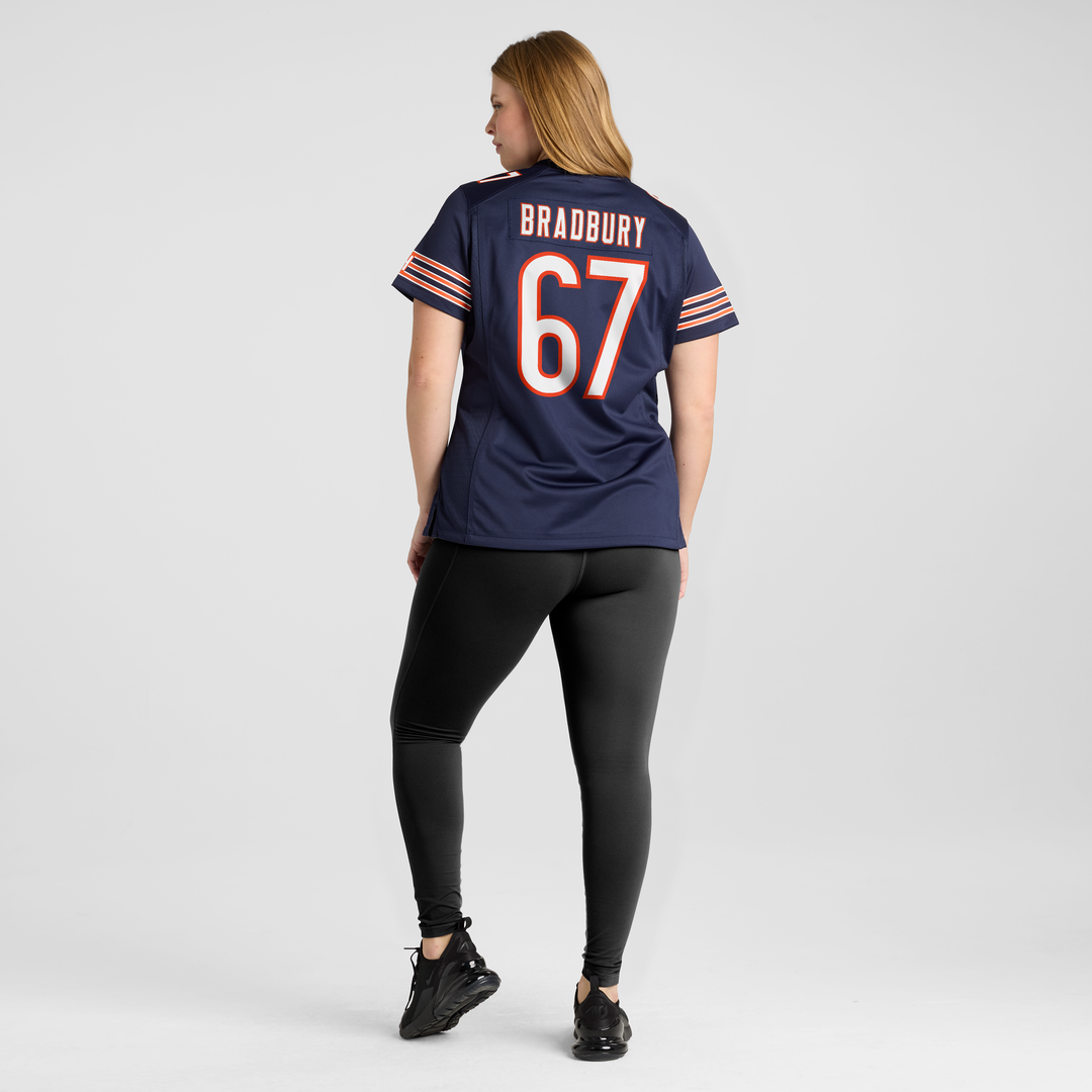 Garrett Bradbury Chicago Bears Women's Team Game Jersey - Navy