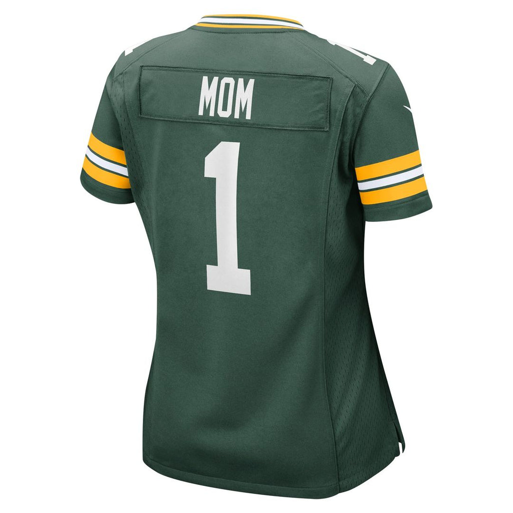 Number 1 Mom Green Bay Packers Women's Game Jersey - Green